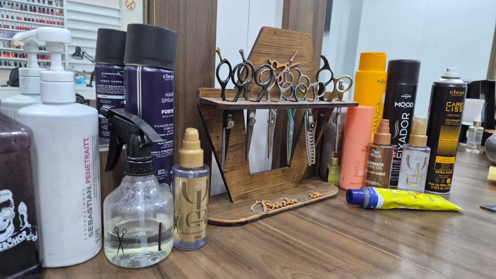 Detalhe das ferramentas de atendimento
